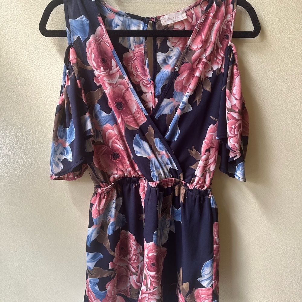 Altar’d State Navy Floral Romper